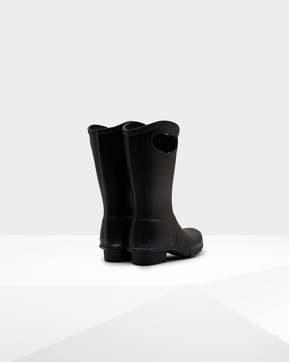 Hunter Original Grab Handle Rain Boots - Sale Online Kids Black - TDCIFB073